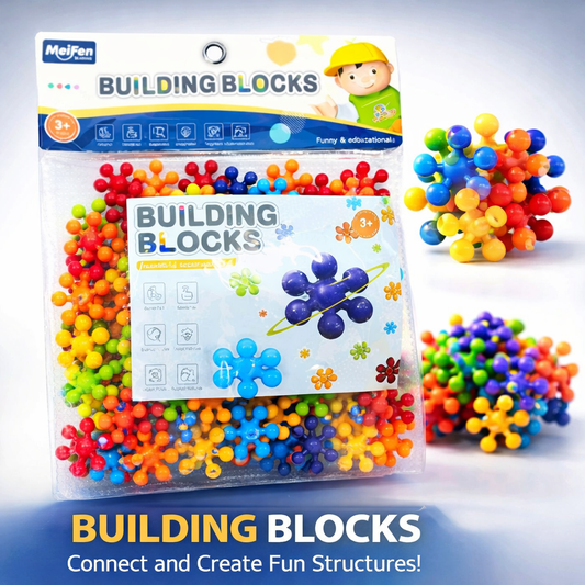 Colorful Interlocking Building Blocks Set