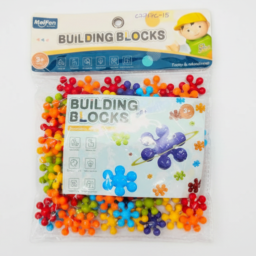 Colorful Interlocking Building Blocks Set