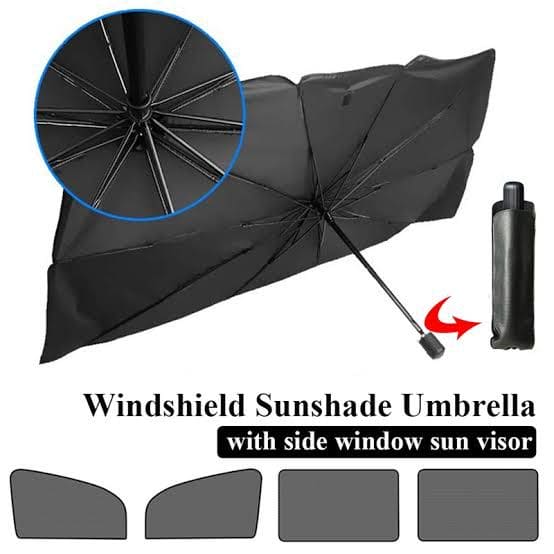 Umbrella Car Windshield, Sun Shade Protecto, Sunscreen Heat Insulation Cloth